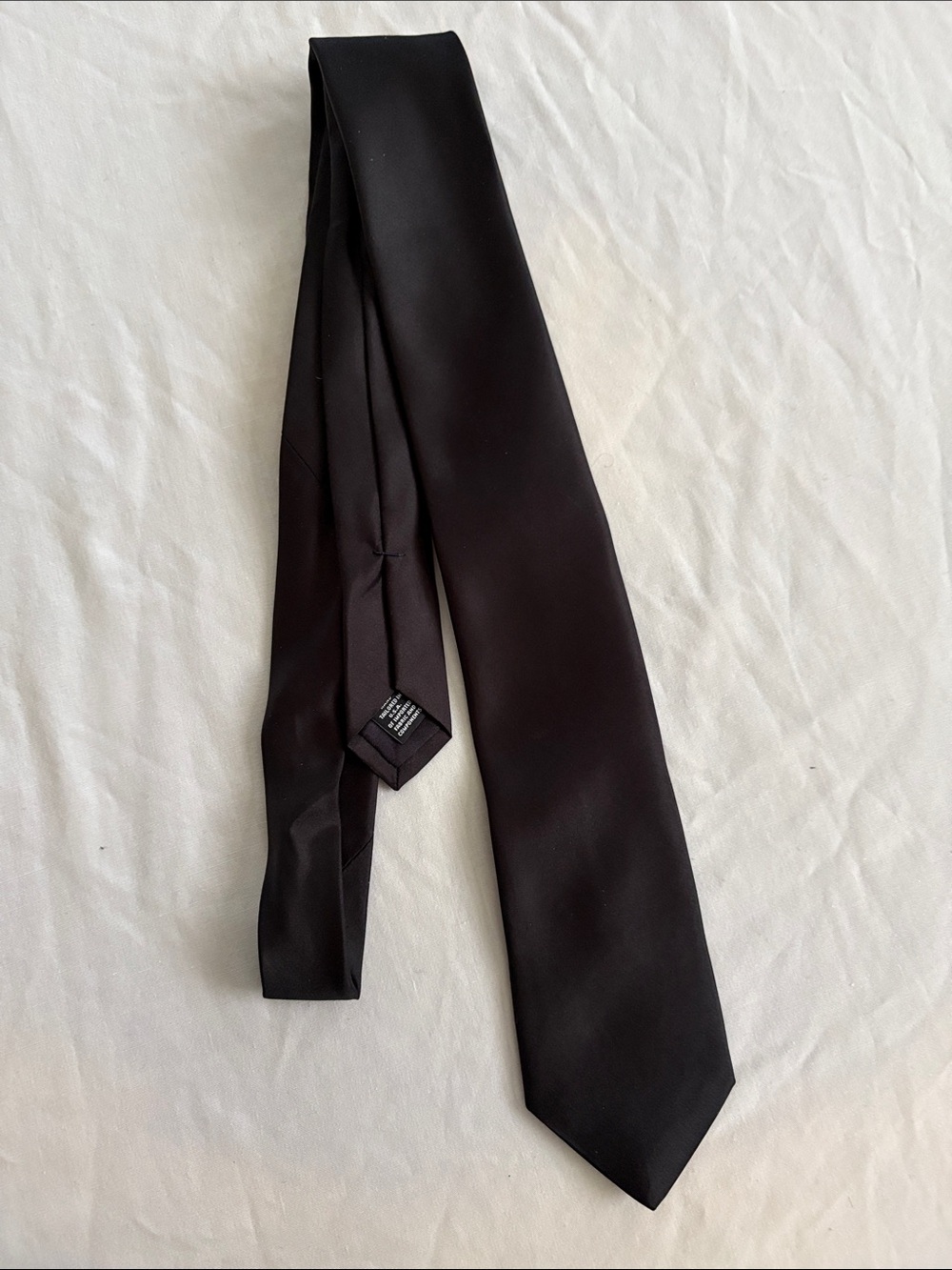 Murano  Traditional  Black 100% Silk Tie